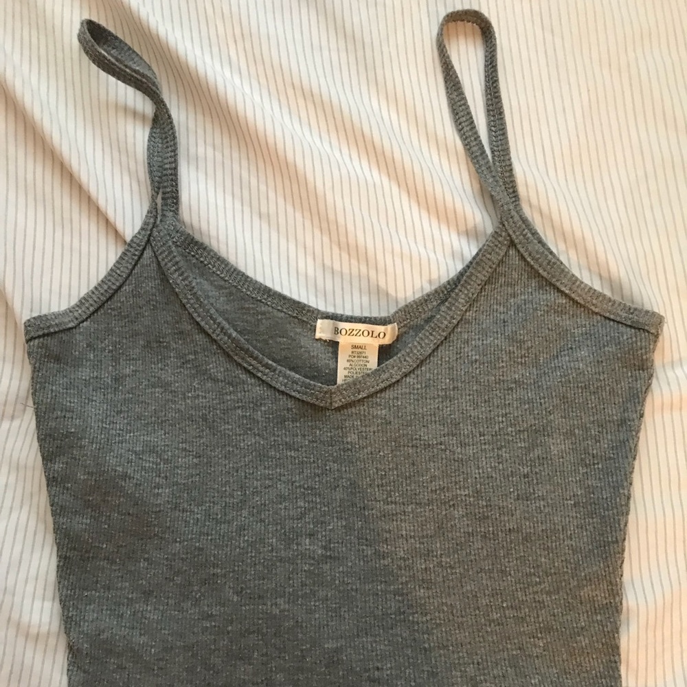 Small Grey Crop Top
